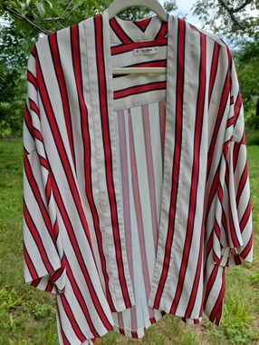 Pull & Bear Striped Kimono Jacket